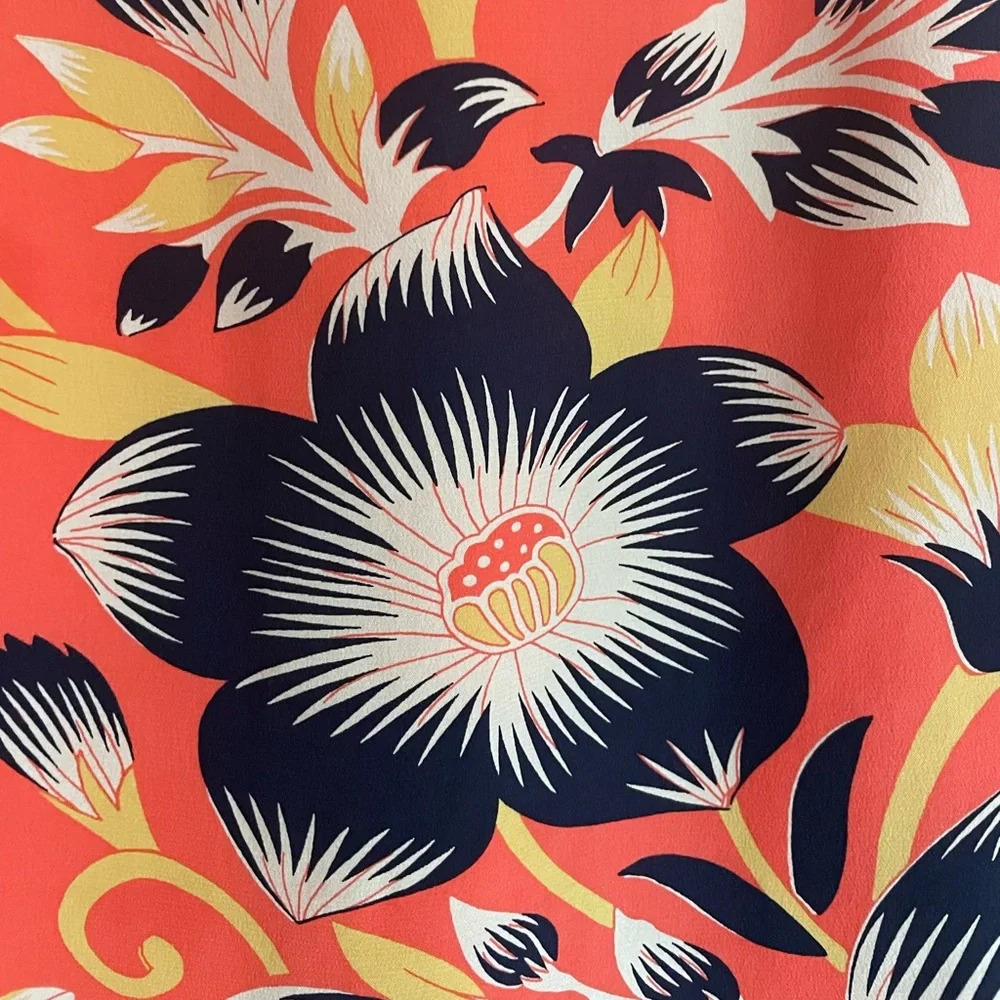 J Crew silk floral print mini dress size 2 - Picture 4 of 7